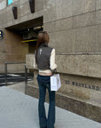 Rase le sol Asymmetric High-Neck Zip Jacket