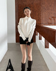 Hydrae Sculpted High-Neck Zip-Up Fitted Jacket