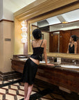 Hydrae Satin Lace Corset Camisole Top with Button Front