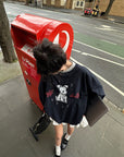WARDEN EDGE Off Duty Dog Graphic Oversized Sweatshirt