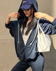 ROVENTE Midnight Soft Zip Hoodie & Lounge Pant Set