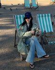 ROVENTE Washed Utility Cinch-Waist Field Jacket