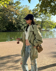 ROVENTE Washed Utility Cinch-Waist Field Jacket