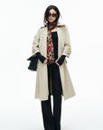 IAMXIAA Belted Oversized Long Trench Coat