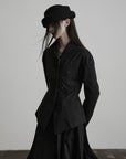 DOINDULGE Sculpted Waist Panel Detail Blazer