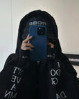 WARDEN EDGE Oversized Graphic Print Hoodie