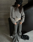 WARDEN EDGE Sculpted Draped Flare Pants