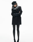IAMXIAA Structured Waist-Belted Tailored Longline Blazer Coat