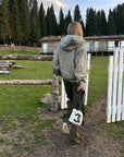 Rase le sol Amor Fati Leopard Zip-Up Hoodie