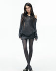 IAMXIAA Toggle Detail Low-Rise Mini Skirt