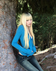 Rase le sol Hooded Zip Knit Cardigan