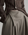 DOINDULGE Veste réversible à col montant asymétrique