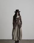 DOINDULGE Veste réversible à col montant asymétrique