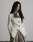 DOINDULGE Veste réversible à col montant asymétrique