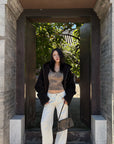 Hydrae Oversized Hooded Teddy Jacket with Curved Hem