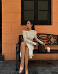 ROVENTE Lace-Trim Satin Fishtail Midi Skirt