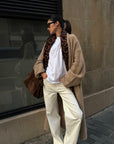 ROVENTE Brushed Longline Knit Cardigan