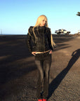 Rase le sol Quilted Asymmetric Down Jacket