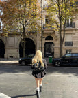 Rase le sol Sculpted Waist Draped Collar Puffer Jacket