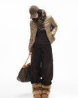 IAMXIAA Faux Fur Statement Scarf with Fluffy Texture