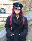 Rase le sol Sculpted Waist Draped Collar Puffer Jacket