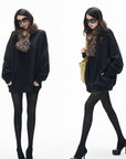 IAMXIAA Faux Fur Statement Scarf with Fluffy Texture