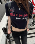 Rase le sol Amor Fati Cropped Graphic T-Shirt