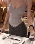 Hydrae Satin Bow Detail Sculpted Cami Top With Slim Fit Silhouette