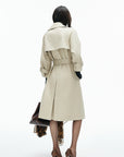 IAMXIAA Belted Oversized Long Trench Coat