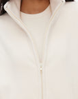 0122stepll Ensemble trois pièces : veste zippée en polaire, t-shirt ajusté et pantalon large
