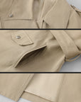 WARDEN EDGE Oversized Structured Trench Coat - PINKPARKS