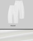 WARDEN EDGE Dramatic Wide-Leg Floor-Length Pants - PINKPARKS