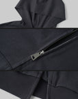 WARDEN EDGE Oversized Hooded Zip-Up Sweatshirt - PINKPARKS