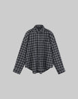 WARDEN EDGE Oversized Plaid Shirt Jacket - PINKPARKS