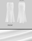Rase le sol Mermaid Tail Maxi Skirt - PINKPARKS