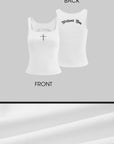 Rase le sol Ribbed Tank Top - PINKPARKS