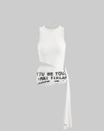WARDEN EDGE Asymmetrical Strap Vest - PINKPARKS
