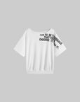 WARDEN EDGE Asymmetrical Off-Shoulder T-Shirt - PINKPARKS