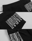 WARDEN EDGE Barcode Print Hot Shorts - PINKPARKS