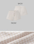 IAMXIAA ヴィンテージチェックフィットシャツ & ショートセット
