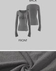 Rase le sol Layered Henley Knit Top, Racerback Tank & Striped Micro Shorts Set