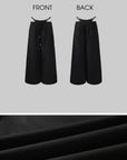 Rase le sol Double-Layered Overlap Drawstring Pants - PINKPARKS