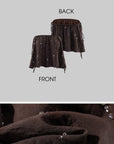 ROVENTE Sequin Bandeau Crop Top
