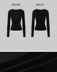 Hydrae Lace-Up Open-Back Top & Asymmetric Plaid Skirt Set
