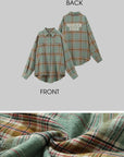 WARDEN EDGE Oversized Plaid Shirt - PINKPARKS