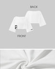 WARDEN EDGE Oversized Sleeve Cropped Tee - PINKPARKS