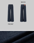 IAMXIAA Dark Wash High-Waisted Wide-Leg Jeans