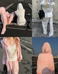 Rase Le Sol Lightweight Hoodie & Wide-Leg Pants Set