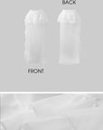 Rase le sol Layered Ruffle Sheer Skirt - PINKPARKS