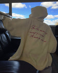 Rase le sol Oversized Cable Knit Embroidered Hooded Cardigan